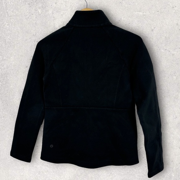 Lululemon Going Places Jacket Black Size 2 Grey Warm Coat Full Zip Breathable‎ - Picture 5 of 12